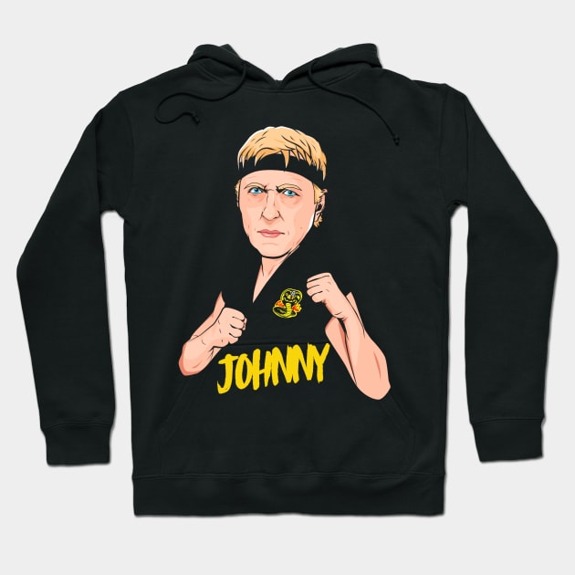 Johnny Lawrence Cobra Kai Hoodie by portraiteam